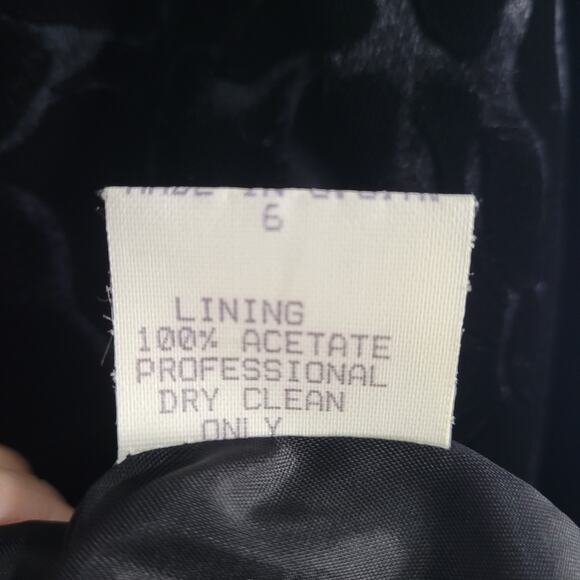 Noviello-Bloom floral velvet ruffle trim skirt set size 6 whimsigoth career USA - Picture 9 of 16